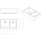 Hardware Resources 35-7/8" Lx20-3/4" Wx10" D Farmhouse/Apron Front 16 Gauge Stainless Steel 60/40 Double Bowl Sink HA225 - alternate 3